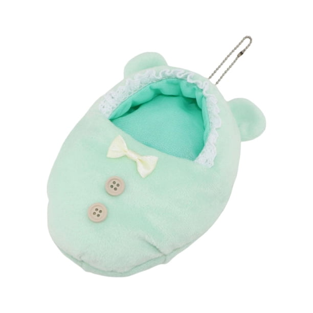 Manta de tela en miniatura para envolver muñecas con estampado detallado, adorno para muñeca bebé. Verde