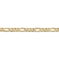 thumbnail image 3 of Primal Gold 14 Karat Yellow Gold 4.5mm Concave Open Figaro Chain, 3 of 4