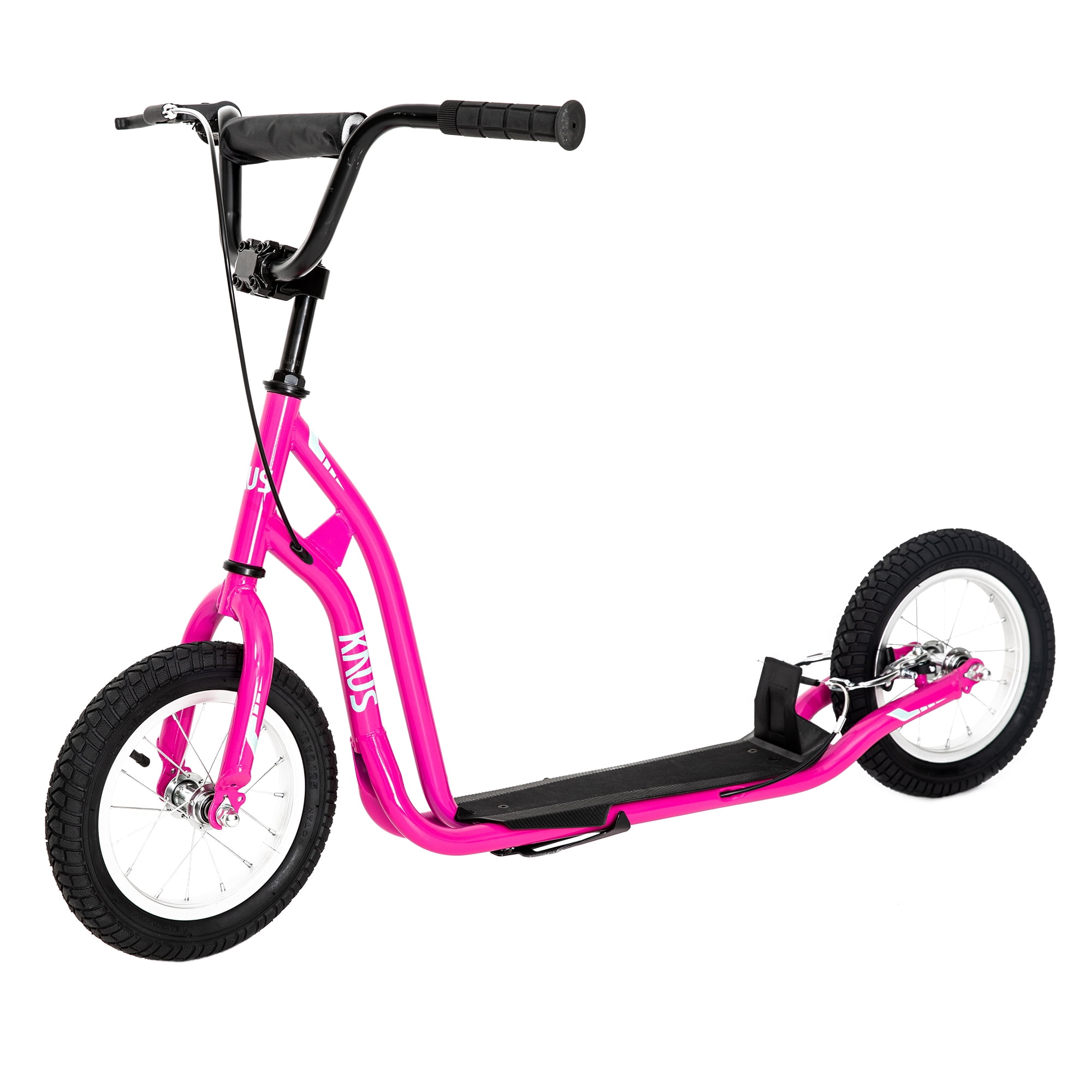 CIPACHO Youth Scooter Kick Scooter for Kids 5+ with Adjustable Handlebar 12" Front and Rear Dual Brakes Inflatable Wheels, Pink CIPACHO Youth Scooter Kick Scooter for Kids 5+ with Adjustable Handlebar 12" Front and Rear Dual Brakes Inflatable Wheels, Pink