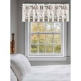 thumbnail image 3 of Farmhouse Cotton Valances for Windows, Rod Pocket Kitchen Valance Curtains - Soft & Washable Small Window Treatment for Living Room,&nbsp;Bathroom, White Wood Grain , 42x12 Inch, 1 Panel, 3 of 9