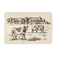 thumbnail image 1 of Balery Cows On The Farm Felpudo de franela, resistente a las manchas y a la decoloración, para uso interior y exterior, fácil de limpiar, 40 x 60 cm, 1 of 7