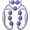 Purple, variant on ABCISI 9 Wheels Muscle Roller, Leg Massager for Deep Tissue Massage, Textured Roller for Muscle Relaxation, Manual Massager for Thighs, Arms, Legs, Waist, Back, Double Massage Area Design (Sky Blue)