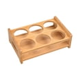 thumbnail image 2 of Soporte de bandeja de de madera, estante para tazas, soporte de almacenamiento para vasos, bandeja para servir, Base de estante de 6 agujeros Sunnimix Soporte para bandeja de tazas, 2 of 8