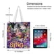 thumbnail image 5 of Sing Movie 3 Bolso de tela con estampado de lienzo para mujer, bolsa de compras reutilizable y estética, con cremallera interior, regalo para mujer,40*45cm., 5 of 6
