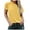 Yellow, variant on fatyb T Shirts for Women Short Sleeve Casual Crew Neck Summer Tops Womens Solid Color Loose Tee Shirts
