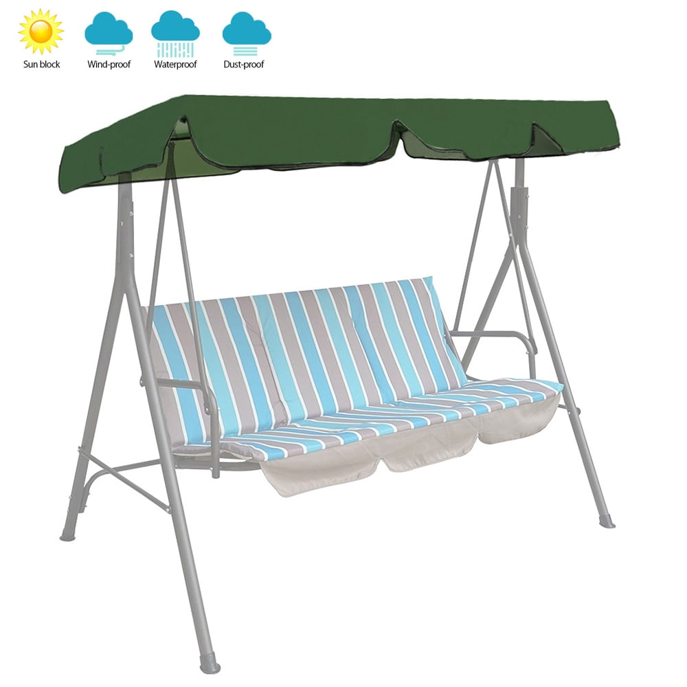 US Outdoor Garden Patio Swing Canopy Seat Top Waterproof Sunshade Cover Replace 