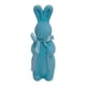 thumbnail image 2 of Figura de conejo de Pascua flocado, decoración de Pascua, mano de obra fina, espuma decorativa Azul, 2 of 9
