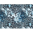 thumbnail image 2 of Zelouf Spotted Bebble Cheetah Print On Annabelle  , Sewing, DIY, Crafts Fabric by the Yard, Blue/black, 20 Yard, 2 of 2