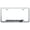 Brushed Chrome, variant on Dodge Stripe Laser Etched Logo Cut-Out License Plate Frame (Brushed Chrome)