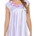 thumbnail image 5 of Casual Nights Women's Cap Sleeve Rose Satin Nightgown, 5 of 5