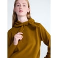 thumbnail image 4 of Free Assembly Women's and Women's Plus Cropped Crewneck Sweater with Scarf, Lightweight, Sizes XS-4X, 4 of 5