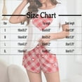 thumbnail image 3 of THDHVS Women's Pajama Sets,Pj Sets for Woman,Women Heart Print Short Sleeve Pajama Set with Top and Shorts for Casual Home Wear and Sleep Comfortable Red L, 3 of 6