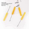 thumbnail image 5 of 22pcs Latch Hook Crochet Needle Nonslip Handle Latch Hook Tool Hair Hook Needle Knitting Tool for Micro Braids Hair Extension f74 2025, 5 of 5