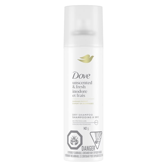 Dove Advanced Dry Shampoo Revive Hair Without Water Unscented & Fresh Refresh for 2 Days of Freshness 142 g