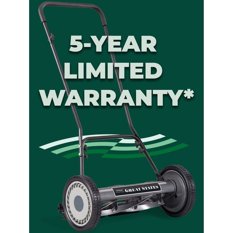 Great States 815-18 18-Inch 5-Blade Manual Push Reel Lawn Mower