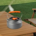 thumbnail image 6 of Camping Water Kettle, Outdoor Water Boiler Stoves Pot Cookware Lightweight Teakettle Teapot Coffee Pot for Camp Fishing Campfire Backpack Travel 1.1L 15.5x6cm, 6 of 8