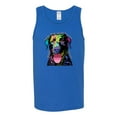 thumbnail image 3 of Love Can Make a Tail Wag Pitbull Dog Lover Mens Graphic Tank Top, Royal, Medium, 3 of 3