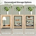 thumbnail image 7 of 58“ Inch Farmhouse TV Stand with 18" Electric Fireplace with Convertible colors, Entertainment Center with Storage Cabinetsfor TVs up to 70", Media Console for Living Room & Bedroom, 7 of 7