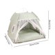 thumbnail image 3 of All-Season Portable Pet Tent House with Cushion, Indoor Outdoor Cat Bed Enclosed Safe Haven, Pop Up Ventilated Travel Carrier for Cats Small Dogs, Cozy Catio for Garden Patio, Durable Pop-Up Pet Bed, 3 of 7