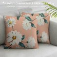 thumbnail image 3 of Pratyus Flowers Modern Rustic Decorative Couch Pillow Cases Short Plush Square Design Home Decor 1PC 18x18in, 3 of 5