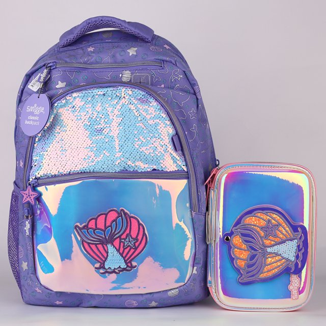 Teenager Backpack Primary School Student Backpack Large Capacity Cartoon Shape Bag With Glitter Pen-SinKeeU