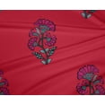 thumbnail image 4 of oneOone Polyester Lycra Tissu Rouge Vif Floral Bloc Matériel de Robe Tissu Imprimé Tissu au Mètre 56 Pouces de Large, 4 of 4