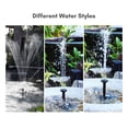 thumbnail image 3 of Solar Panel Powered Water Fountain Pool Pond Garden Water Sprinkler Sprayer With Water Pump & Heads ,High Efficiency, 3 of 8