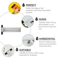 thumbnail image 2 of Phenofice 1Pc Stainless Steel Straight Rule Woodworking Try Square Crafting Precise Carpentry Ruler Plated Silver, 2 of 8