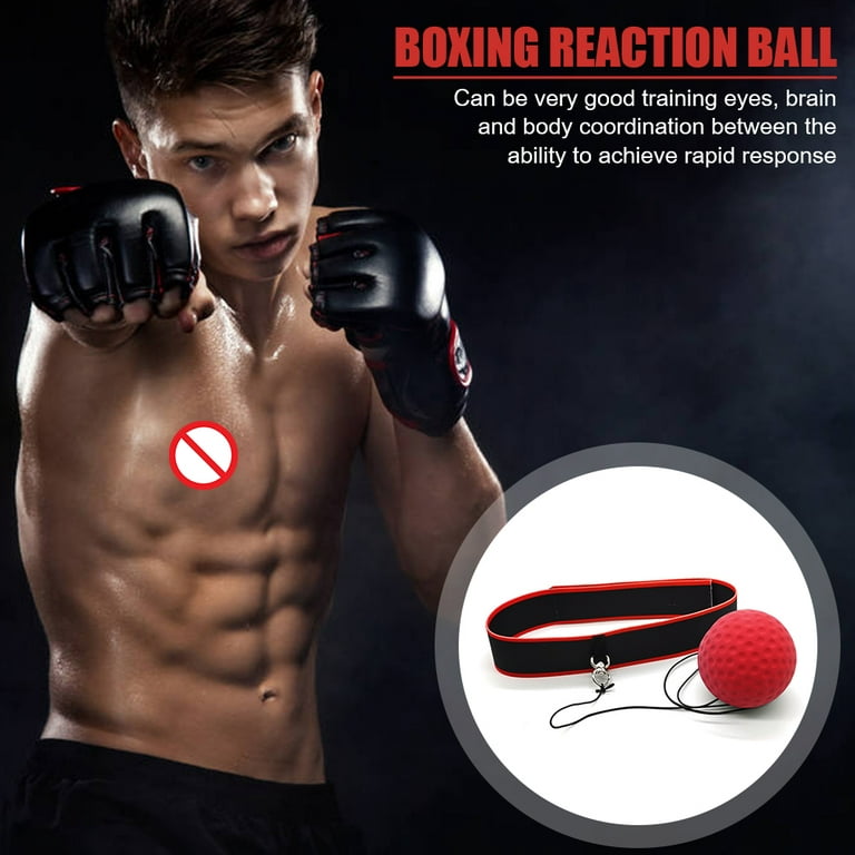 Ballon de vitesse de boxe monté sur la tête, entraînement de réaction de  boxe, 4 React Reflex Ball - 2 Bandeaux Ajustables - Cdiscount Sport