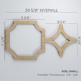 thumbnail image 3 of Ekena Millwork 20 5/8"W x 11 3/8"H x 3/8"T Small Anderson Decorative Fretwork Wood Wall Panels, Wood (Paint Grade), 3 of 3