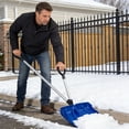 thumbnail image 4 of Heavy Duty Snow Shovel with Ergonomic Handle, Wide Blade Plastic Snow Pusher for Driveway, Detachable Design with Auxiliary Handle, Easy to Store Outdoor Winter Tool for Sidewalk Removal, 4 of 7