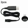thumbnail image 1 of 2 Pcs A00390 4.3V Chargeur USB Cordon d'Alimentation compatible PHILIPS Rasoir RQ310 S510 YQ300 S100 2 Pcs A00390 Prise USB_Perfect Gift, 1 of 4