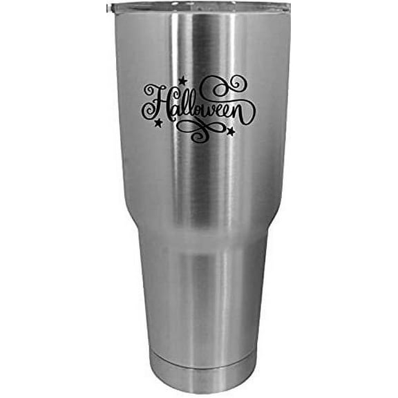 Halloween Happy Halloween Etched 30oz Stainless Steel Tumbler