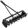 thumbnail image 2 of 32" Tow Behind Spike Aerator, Tow Behind Spike Aerator with Galvanized Steel Tines, Heavy Duty Lawn Soil Aerator with Steel Spikes Durable Lawn Aerator Soil Penetrator Spikes Tractor for Lawn and Farm, 2 of 7