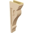 thumbnail image 5 of 5"W x 10"D x 30"H Thin Mayflower Rough Cedar Woodgrain TimberThane Corbel, Primed Tan, 5 of 6