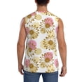 thumbnail image 4 of Fotbe Men's Sunflowers Print Men's Sleeveless Muscle Tank Tops Casual T-Shirts for Gym Workout Beach-XX-Large, 4 of 8