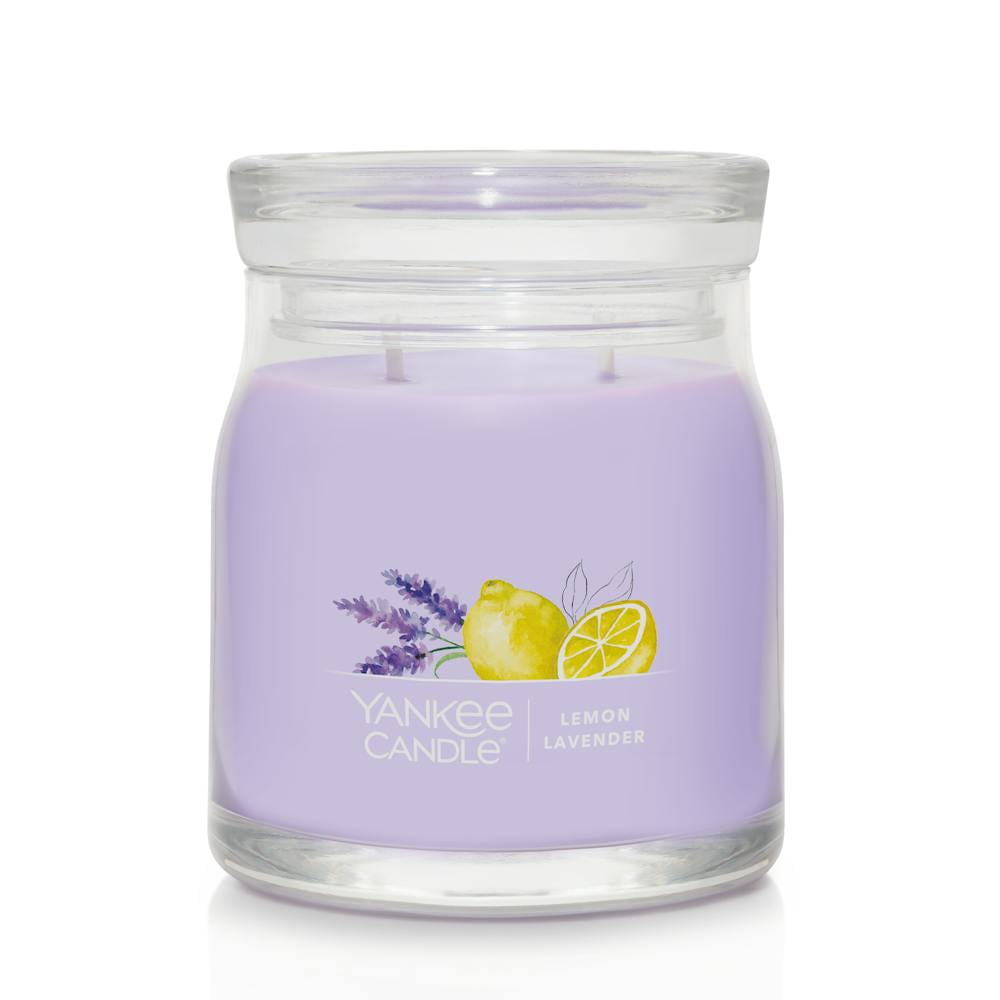 Yankee Candle Signature Medium 2-Wick Candle, Lemon Lavender, 13 oz