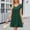 Green Holiday Dresses for Women, variant on Dyegold Sundresses for Women Casual Beach - Flowy Dresses for Women V-Neck Ruffle Short Sleeve Solid Color Short Mini Sundresses Ruffle Swing A Line Beach Dress