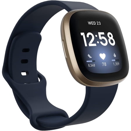 MYKOMI Soft Silicone Band Compatible with Fitbit Versa 4/Versa 3/Sense Quick Fit Replacement Wrist Band Watch Strap Band for Versa4/Versa3/Sense Smartwatch Accessory
