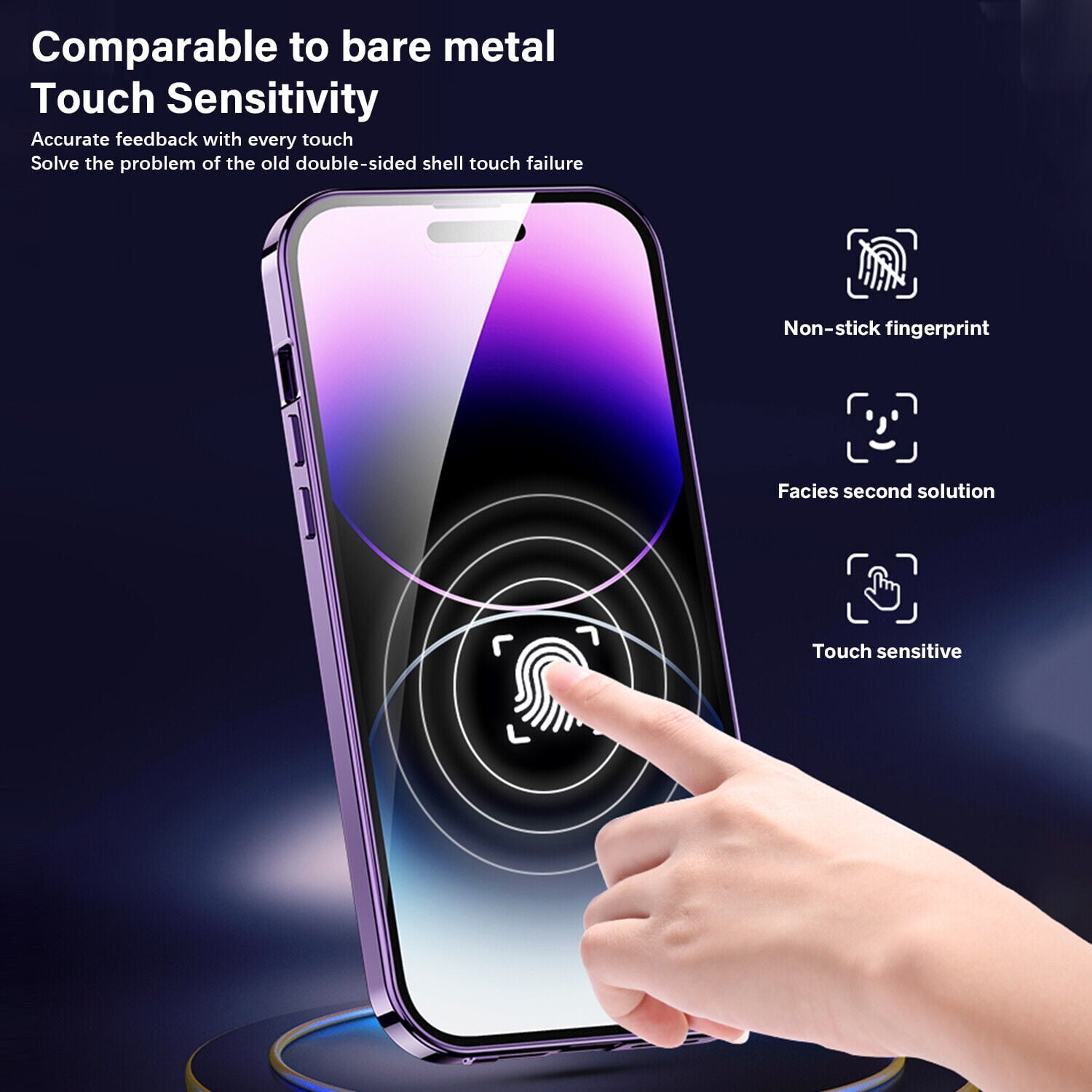 TECH CIRCLE Magnetic Case For iPhone 14 Pro Case,Compatible with MagSafe Magnetic Adsorption Screen Protector Metal Bumper Frame Drop Protection Phone Cover for Apple iPhone 14 Pro 6.1" 2022,Black
