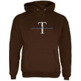 thumbnail image 1 of Sweat à Capuche Adulte Marron avec Broderie Logo Teacher Big T, 1 of 1