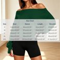 thumbnail image 3 of cocolona Off Shoulder Cropped Sweatshirts for Women Solid Color Long Sleeve Casual Shirts Sporty Trendy Fall Outfits, 3 of 7