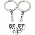 thumbnail image 1 of Dww-best Friends Forever Porte-cls Moitis De Cur Porte Cle Amitie, 1 of 5