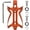 Orange, variant on ZTTO Premium Aluminum Alloy Bicycle Water Bottle Cage Universal Fit Mountain Bike Mount Rack Lightweight Drink Holder For Road Bikes, Red Color[cite: 1]