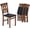 Black+Walnut, variant on Costway Folding Kitchen Chairs Set of 2 with Rubber Wood Frame Padded Seat with PVC Leather