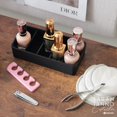 thumbnail image 3 of iDesign The Sarah Tanno Collection Cosmetic Drawer Silicone Small Item Organizer, Smoke and Black, 3 of 7