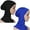 Black+Blue, variant on 2 Pcs Modal Hijab Cap Muslim Stretchy Turban Full Cover Shawl Cap Full Neck Coverage Hijab for Women