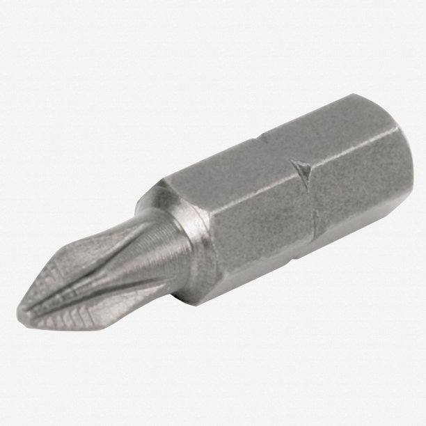 Wiha 71127 2 x 25mm Phillips Insert Bit w/ AntiCam Out Ribs