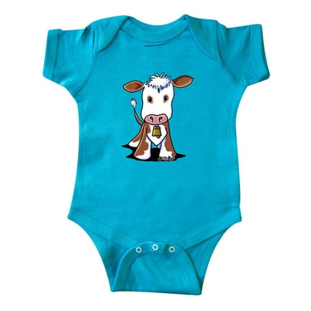 

Inktastic Little Brown Cow Gift Baby Boy or Baby Girl Bodysuit