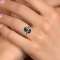 thumbnail image 4 of Gem Stone King PLAT-900 Platinum Green Mystic Quartz Engagement Ring for Women | 3.00 Cttw | Oval 10X8MM | Gemstone Birthstone | Size 8, 4 of 6